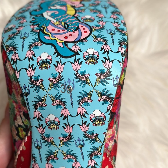 ❌ Irregular Choice Red Stick Of Rock Lucite Heels - Picture 10 of 16